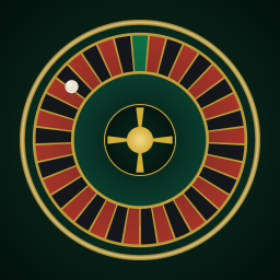 The Roulette Assistant logo: a roulette wheel in red, black and gold.